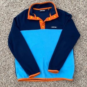Youth Lands End pull over 1/4 snap sweater